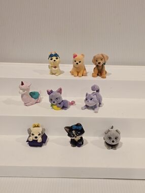 Barbie Pets Blind Box Flocked Fuzzy Figure Set